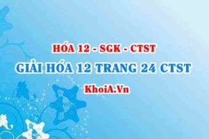 Giải Hóa 12 trang 24 Chân trời Sáng tạo